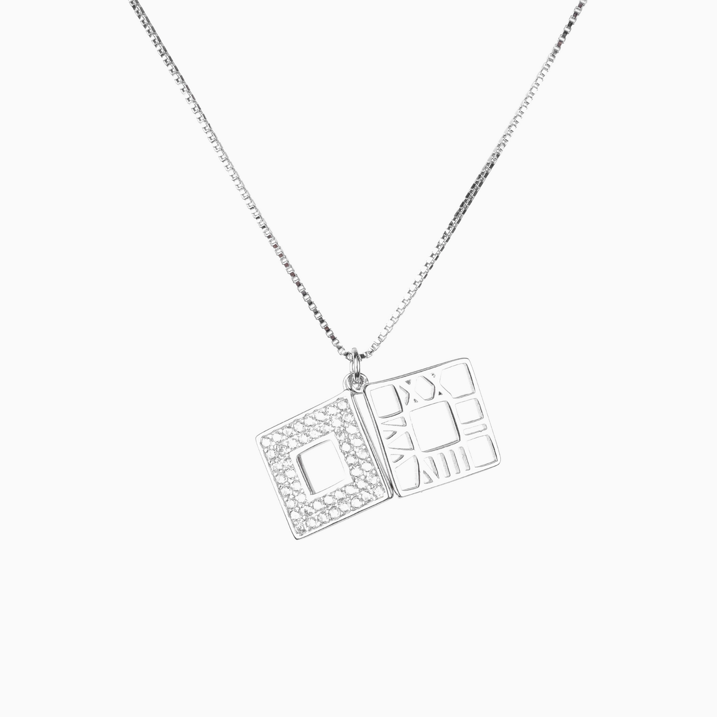 Geo Lux Sterling Silver Pendant