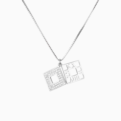 Geo Lux Sterling Silver Pendant