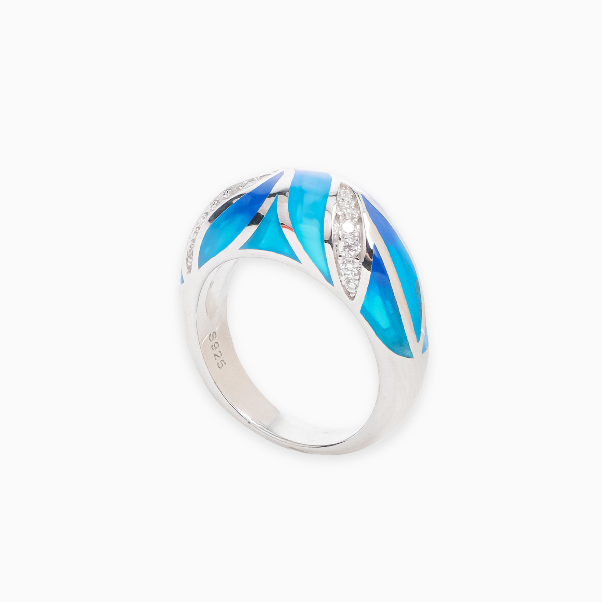 Ocean Breeze Enamel Ring – Fresh and Breezy